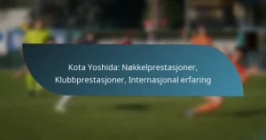 Kota Yoshida: Nøkkelprestasjoner, Klubbprestasjoner, Internasjonal erfaring